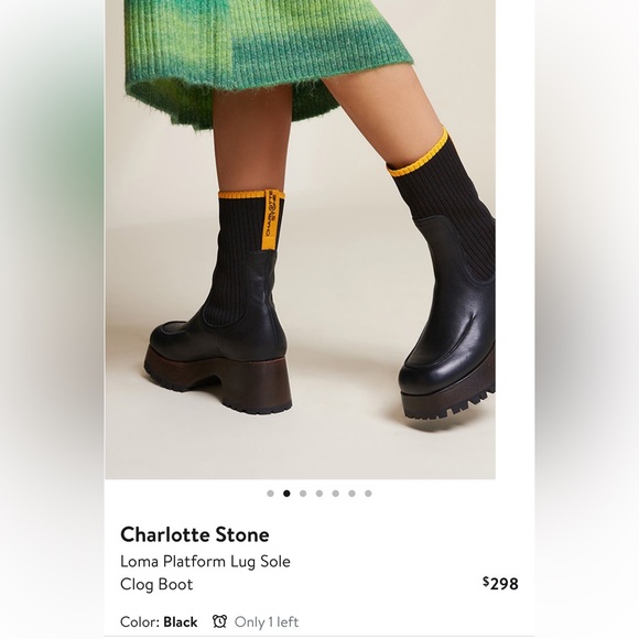 Charlotte Stone women’s like new black platform boots - Picture 2 of 16